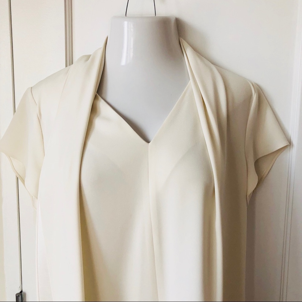White Silk Escada Shift Dress Like New! - Picture 2 of 8